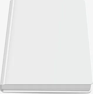 平放的白色书本免抠