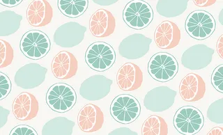 手绘清新柠檬图案背景高清