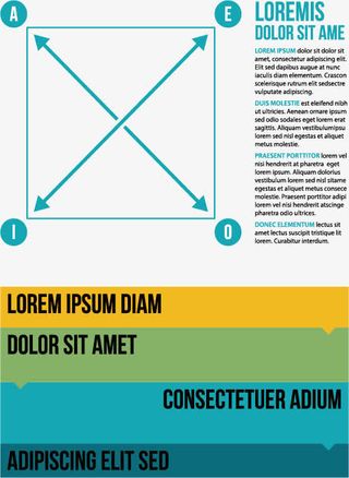 箭头分类说明图免抠