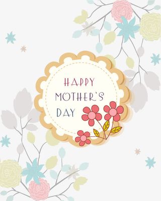 矢量花朵小清新背景素材