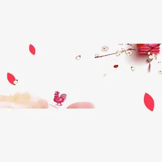 粉红色灯笼落花装饰背景 粉红色灯笼落花装饰背景