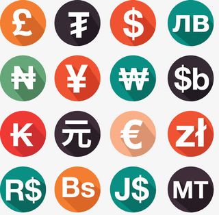 卡通金币集合免抠