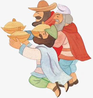 上供的男子免抠