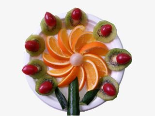 鲜花水果拼盘免抠