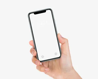 手拿手机手势免抠