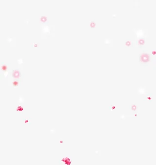 粉色卡通节日庆典星光免抠