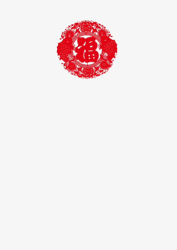 剪纸窗花模板免抠