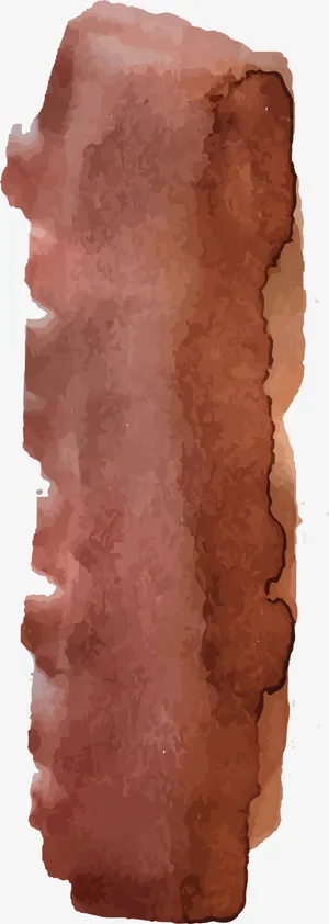 咖啡色水彩涂鸦免抠