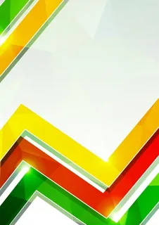 多彩黄色绿色条纹白底背景素材高清