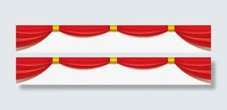 舞台帷幕边框素材免抠