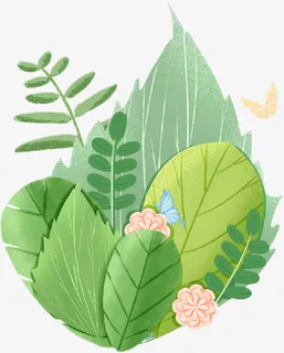 春天植物动物免抠