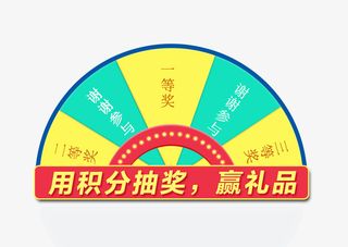 电商转盘抽奖环节抽奖奖品免抠
