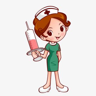 护士打针吃药免抠手绘/卡通卡通元素