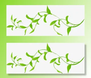 春天免抠漂浮叶子元素