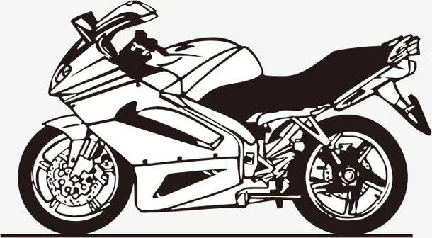 摩托车免抠