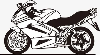 摩托车免抠