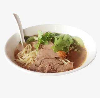 一碗牛杂汤面美味牛杂汤免抠