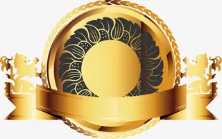 金色质感大气边框免抠