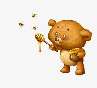 小熊蜂蜜免抠