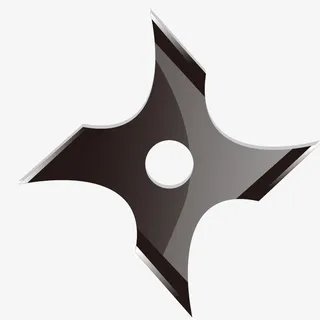 灰色卡通暗器图标免抠