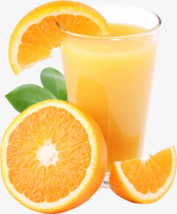 黄色果汁免抠