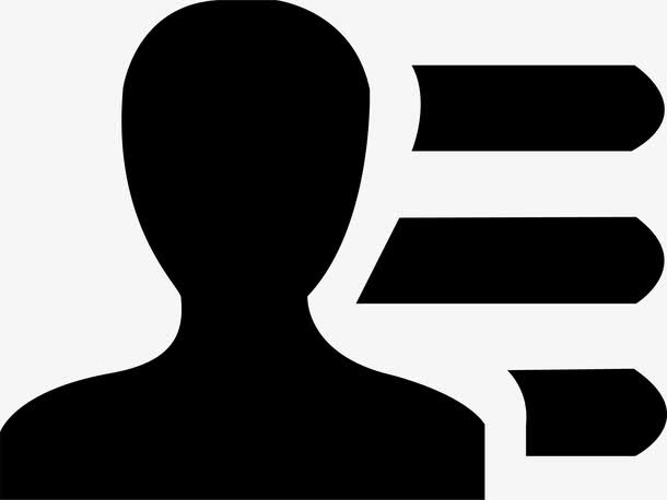 黑色商务账号管理图标免抠