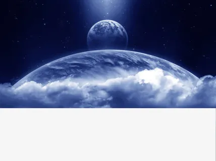 宇宙中平行星球七夕情人节海报背景 宇宙中平行星球七夕情人节海报背景