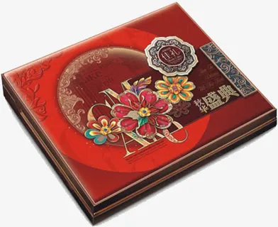 大红色礼品盒免抠