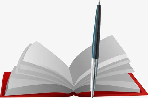 开学季打开的书本免抠
