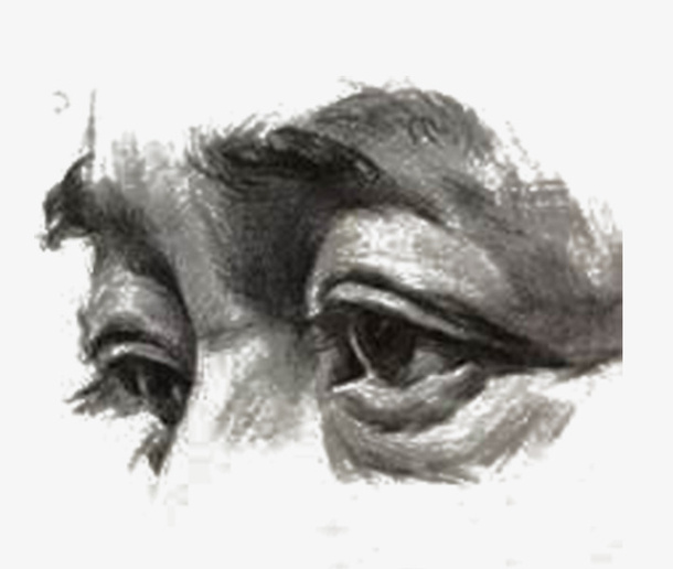 素描眼睛免抠
