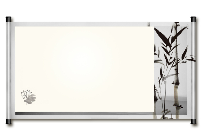 简约灰色画卷背景素材高清