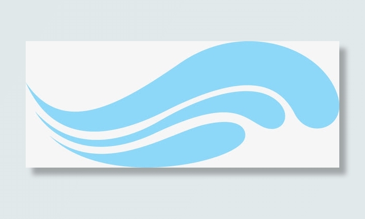 蓝色水纹图标免抠