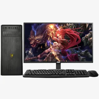 黑色电脑台式机免抠