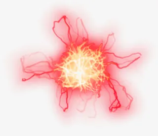 丝状红色光影效果免抠