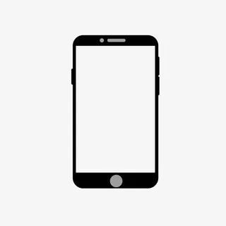 矢量黑色智能手机边框模型商用免抠