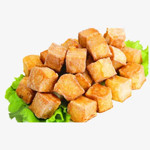 油炸鱼豆腐实物图免抠