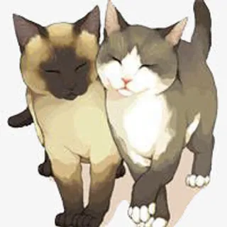 卡通猫图案免抠