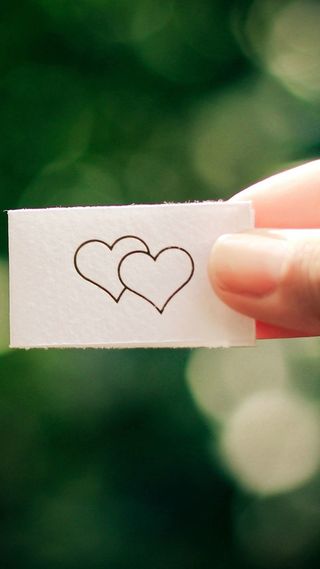 手绘爱心情人节主题H5背景高清