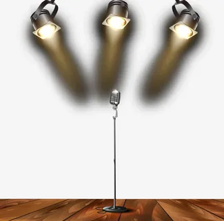 舞台上的射灯免抠