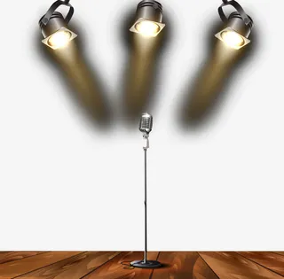 舞台上的射灯免抠