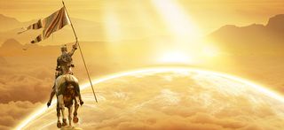 胜利的旗帜背景装饰高清