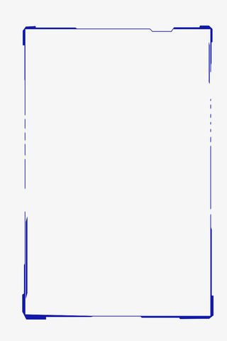 渐变蓝色科技感边框免抠