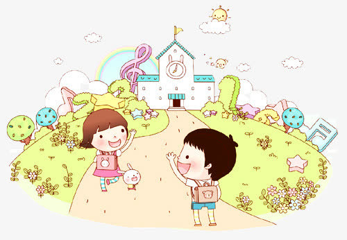 放学男生送女生回家免抠