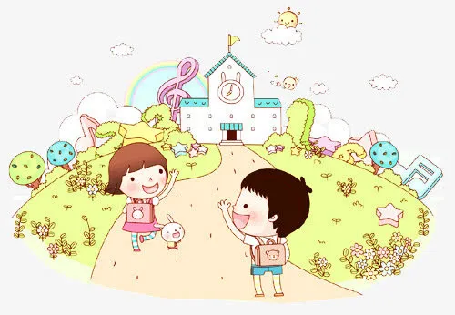 放学男生送女生回家免抠