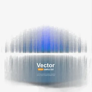 蓝色竖条光免抠