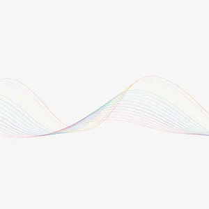 矢量速度线条彩色起伏免抠