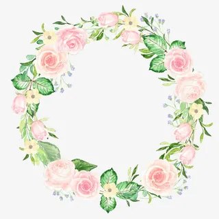 花边花环花圈素材免抠