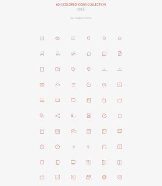 60独特的自由轮廓图标集合免抠图标元素