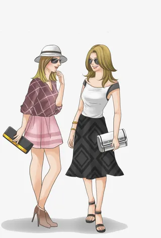 卡通时尚女性免抠