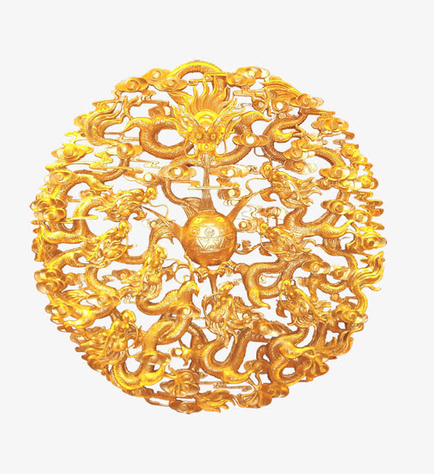 金龙浮雕免抠